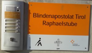 Türschild Raphaelstube